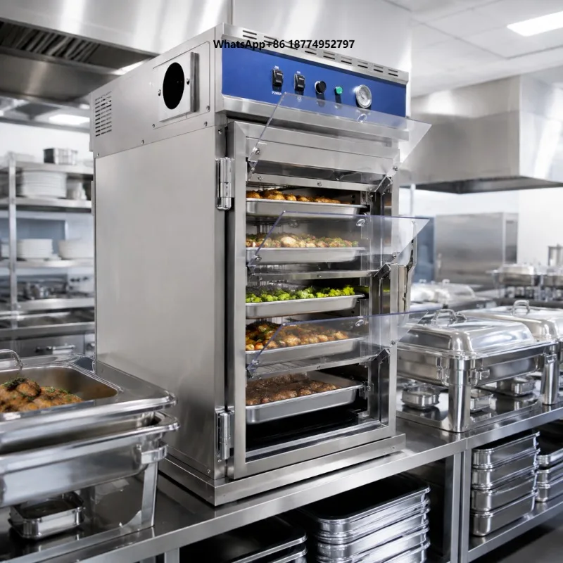 Commercial Multi Door Heated Holding Cabinet Humidity Controlled Food Warming Cabinet for Fried Chicken Fast Food Restaurant