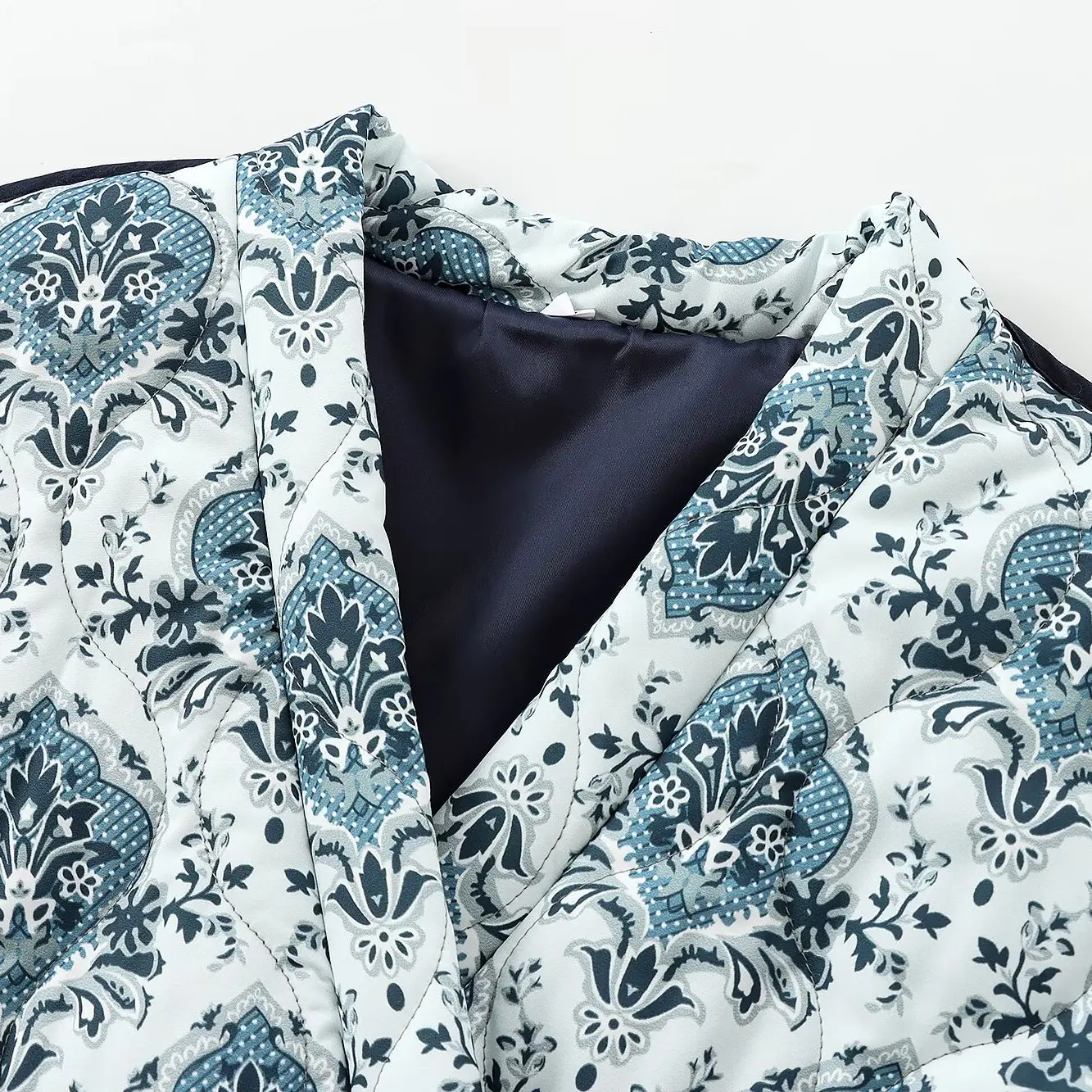 سترة نسائية جديدة من JNLEAOG لموسم الربيع بتصميم عصري مطبوع من القطن، فضفاضة وغير رسمية من ألياف البوليستر بأكمام طويلة وياقة... #4