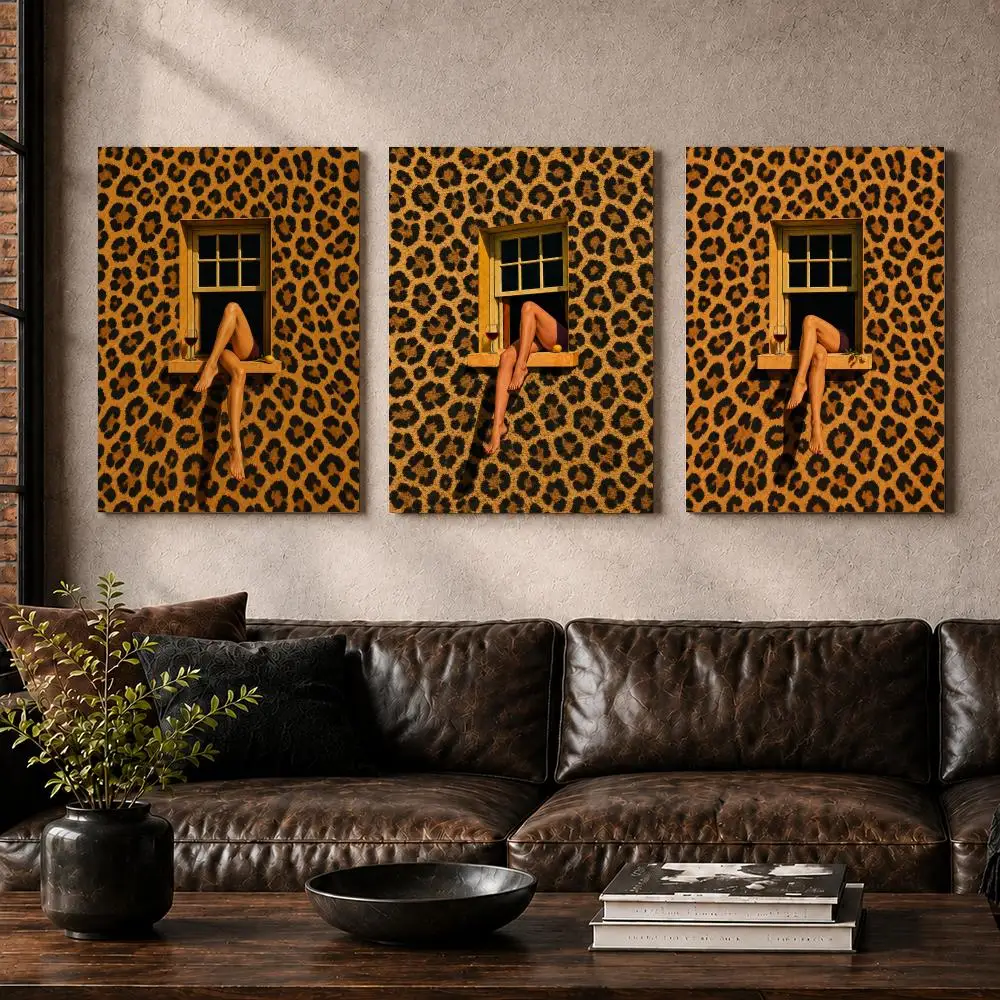 Showcasing Beautiful Legs Framed Wall Painting Ready to Hang Canvas Poster for Bedroom Living Room Hallway Home Decor Gift