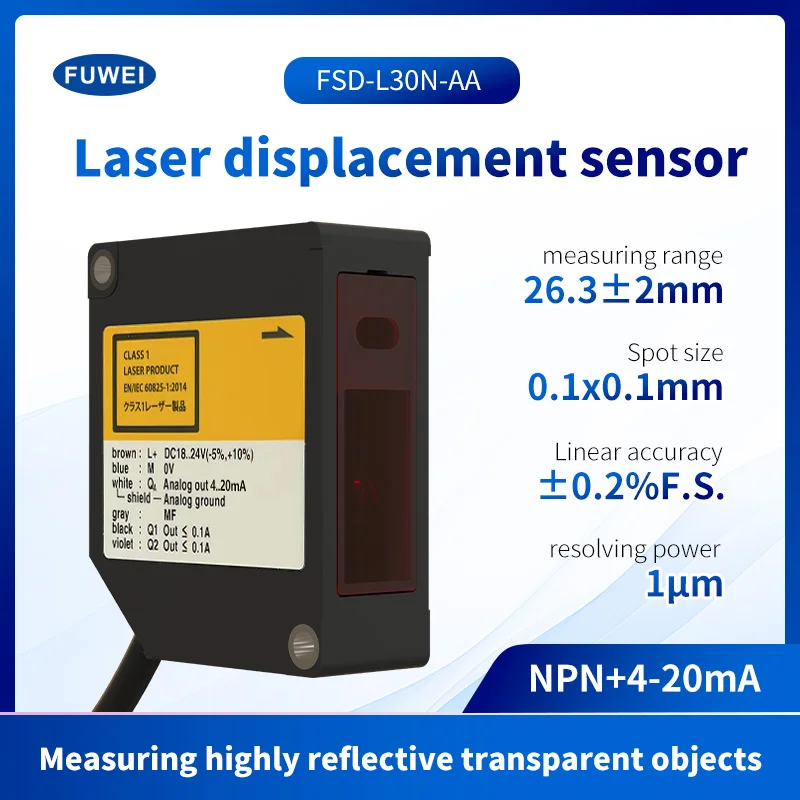 

FSD-L Series OLED digital display High precision Analog4-20mA Laser Displacement Sensor Displacement Sensor Digital Lases