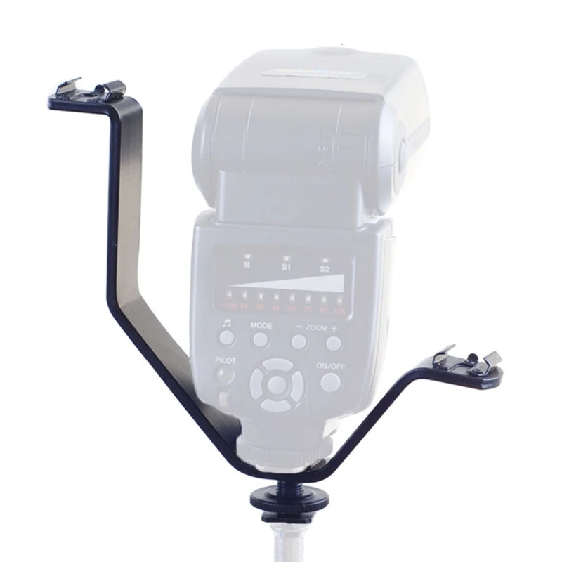 

Multiple Angles V Shaped Flashlight Support Heavy Duty V Form Holder Stand for Soft & Even Lighting in Photography