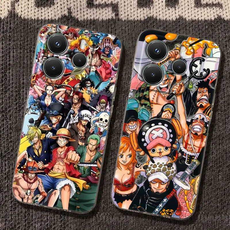 

Japan Anime Onepieces Case For Xiaomi Redmi Note 15 14 13 12 11 10 Pro Plus Cover For Redmi 15C 15 14C 13C 12C Clear Phone Cases
