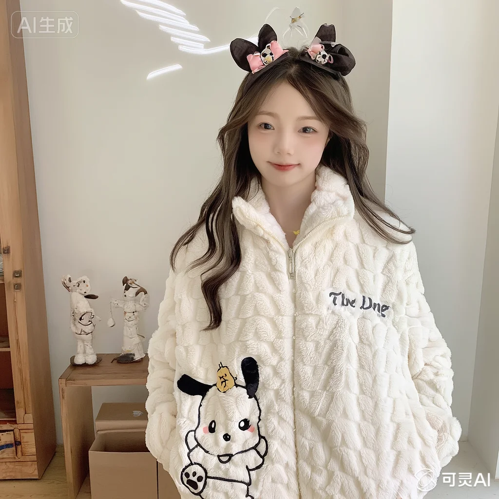 

Пижамы Sanrio Kawaii Cinnamoroll My Melody Fresh Pompom Purins, удобные милые милые пижамы с героями мультфильмов на весну и осень, остаются в домашних условиях