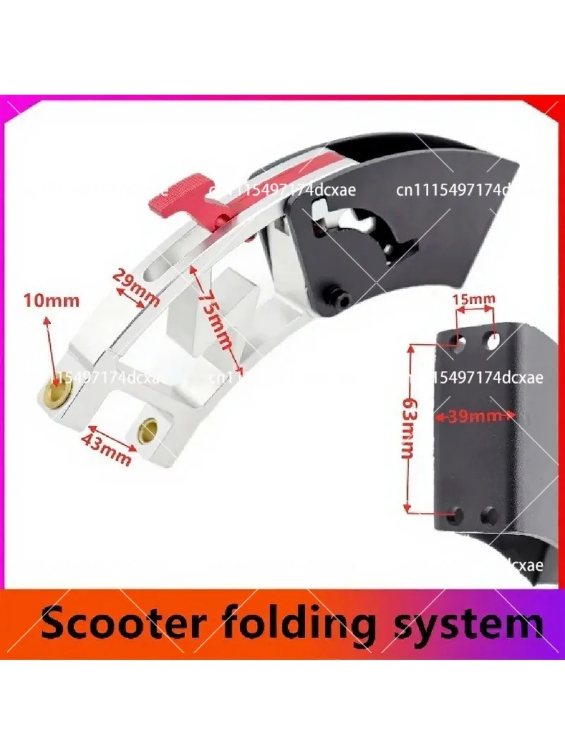 Foldable Handlebar Rod Front Fork Steering Column for 10 Inch Electric Scooter Replacement Parts