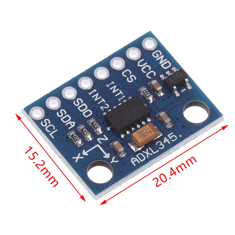 ADXL345 GY-291 Aceleración digital de 3 ejes del módulo de inclinación por gravedad Transmisión IIC/SPI