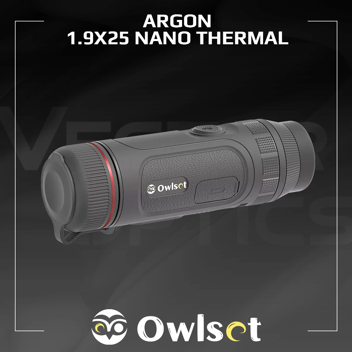 Vector Optics OwlSet Argon 1.9x25 Thermal Monocular | 400×300 IR & 25mK NETD | 295g Lightweight | 16GB Storage​