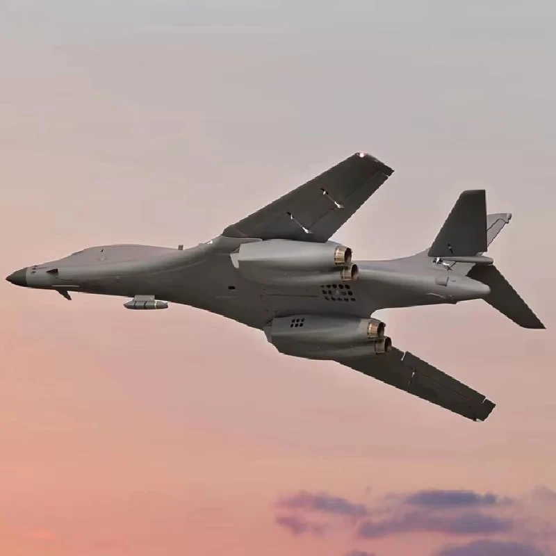 XFly Swift รุ่นคู่ 70 มม.ช่อง B1B ปืนทหารม้า Supersonic Strategic Bomber จําลองเครื่องบินบินรุ่น