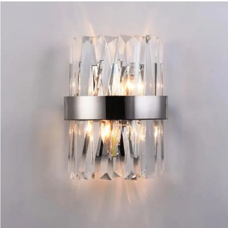 

New Modern Crystal Wall Lamp Sconce LED Indoor Light Fixtures For Home Decor Bedroom Bathroom Corridor Mirror