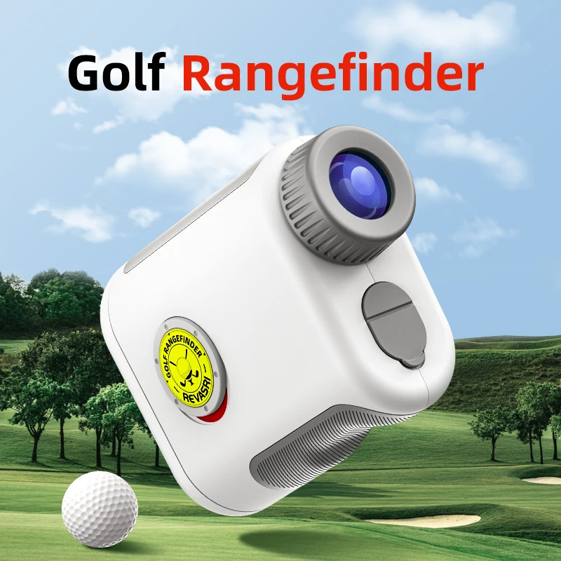 REVASRI Laser Rangefinder for Golf Range Finder Long Distance Meter Monoculars Telescop with Flag-Lock Pin Outdoor Sport