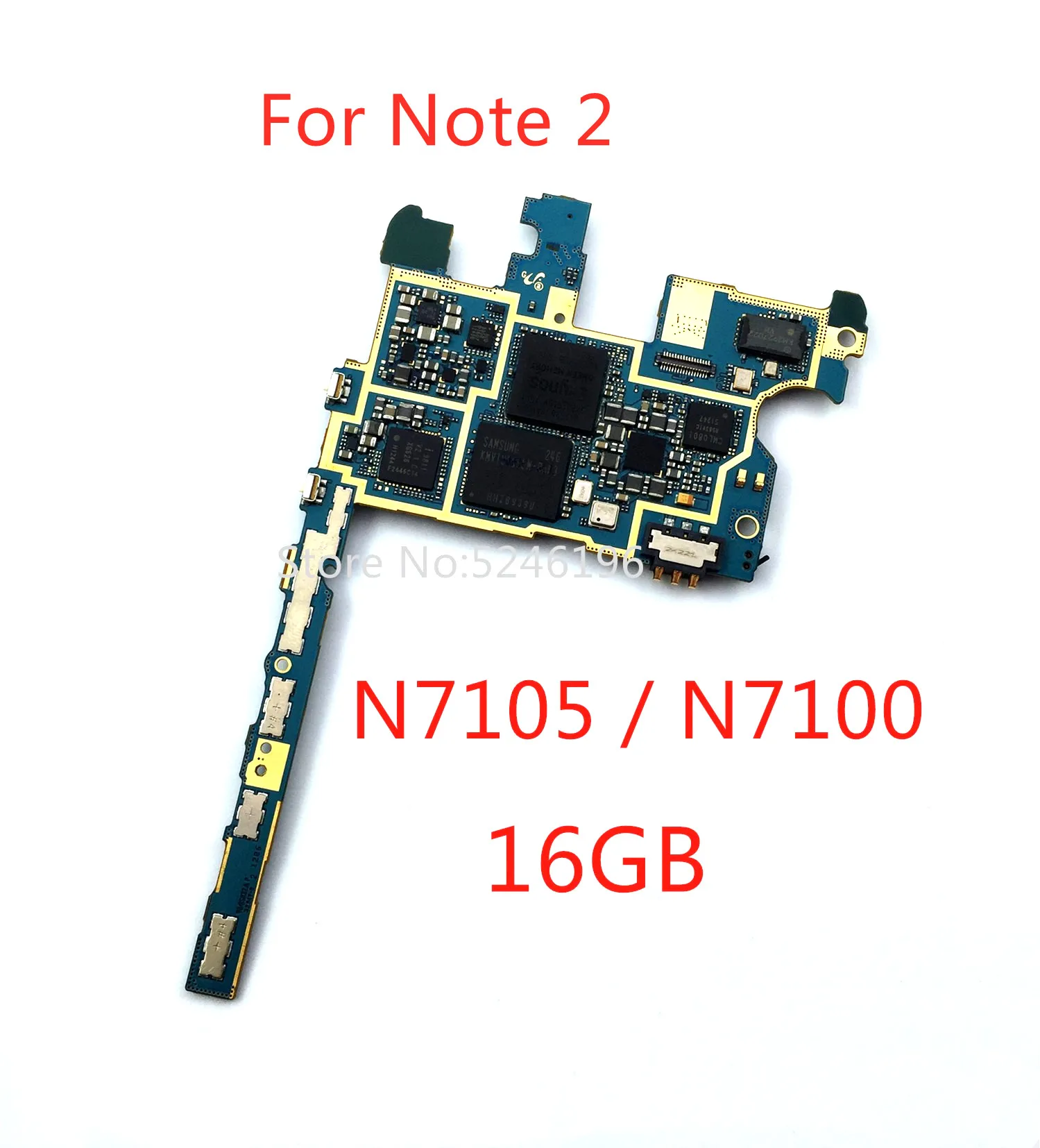 1pcs 100% Unlocking Motherboard For Samsung Galaxy Note 2 N7100 N7105 16GB Replace Part.