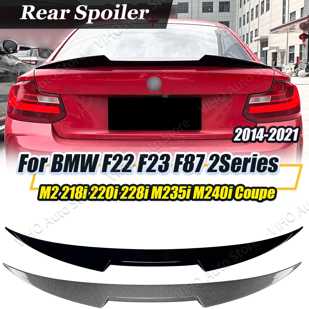 

F22 F23 F87 M4 Style Car Rear Trunk Lip Tail Spoiler Wing Body Kit Trim Tuning For BMW M2 218i 220i 228i M235i M240i 2014-2021