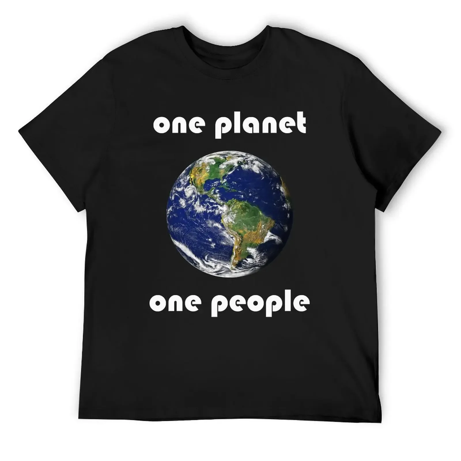 One Planet One People T-Shirt vintage designer shirts vintage anime shirt graphic t shirts fitted t shirts for men