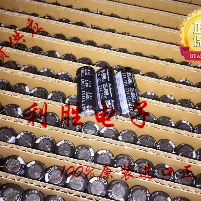10PCS-100PCS 680UF 35V Japanese Ruby Capacitor 35V680UF 10 * 23 JXA High Frequency Low Resistance Short Pin