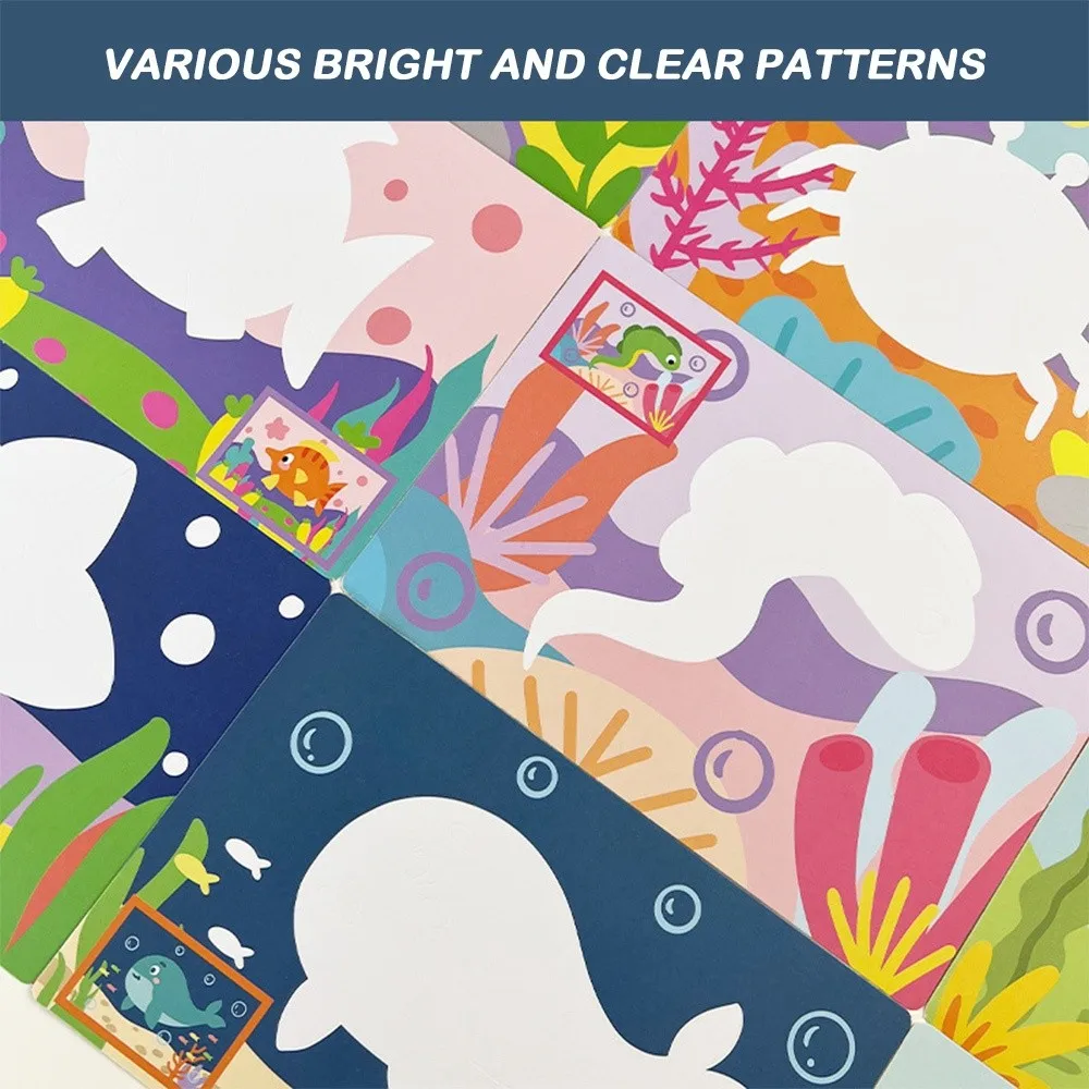 Nouveau bricolage sable dessin ensemble Art photos enfants éducation sable Art photos artisanat apprentissage enfants coloriage jouet