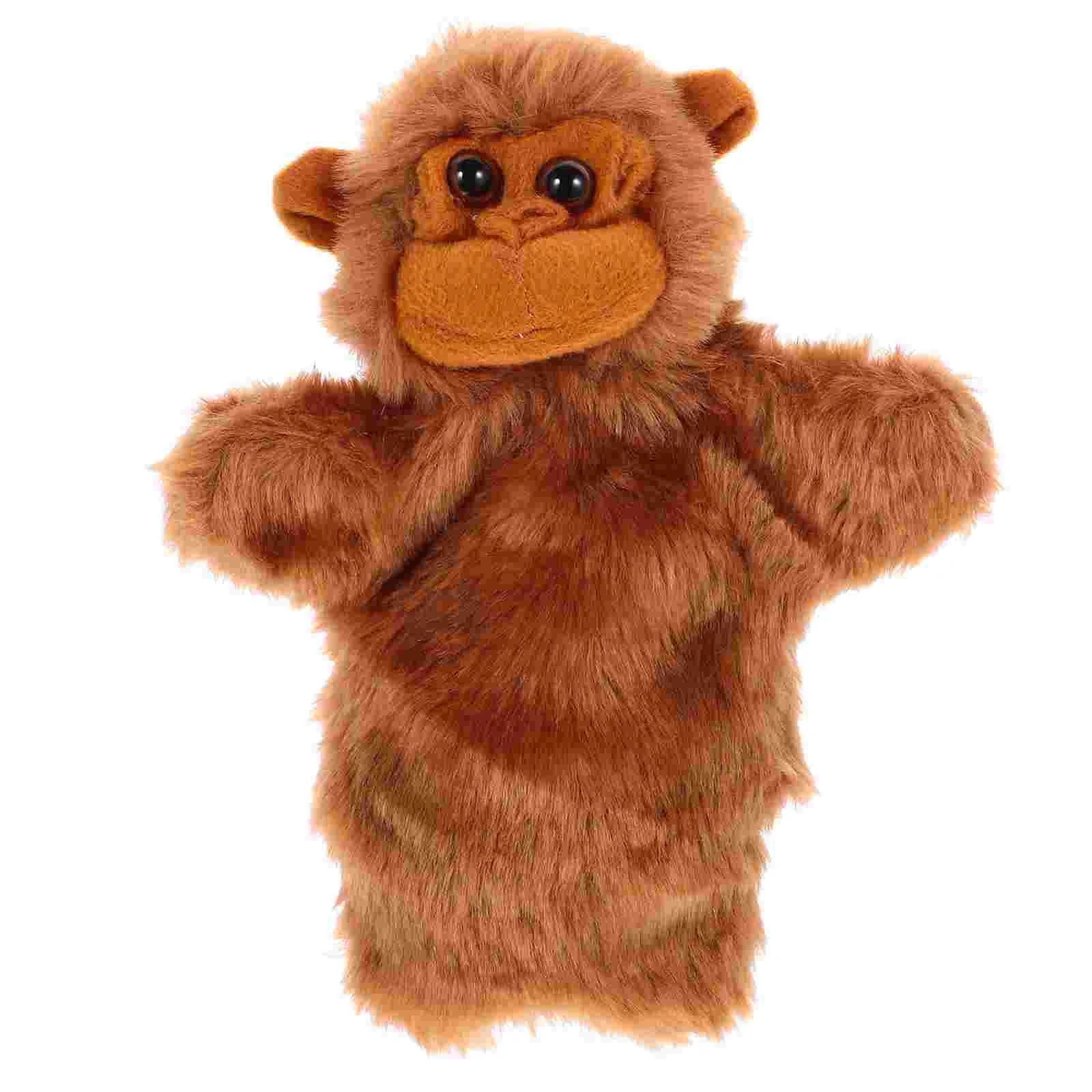 Cartoon Orangutan Animal Hand Puppet Child Kids Toys Cotton Puppets for Toddlers