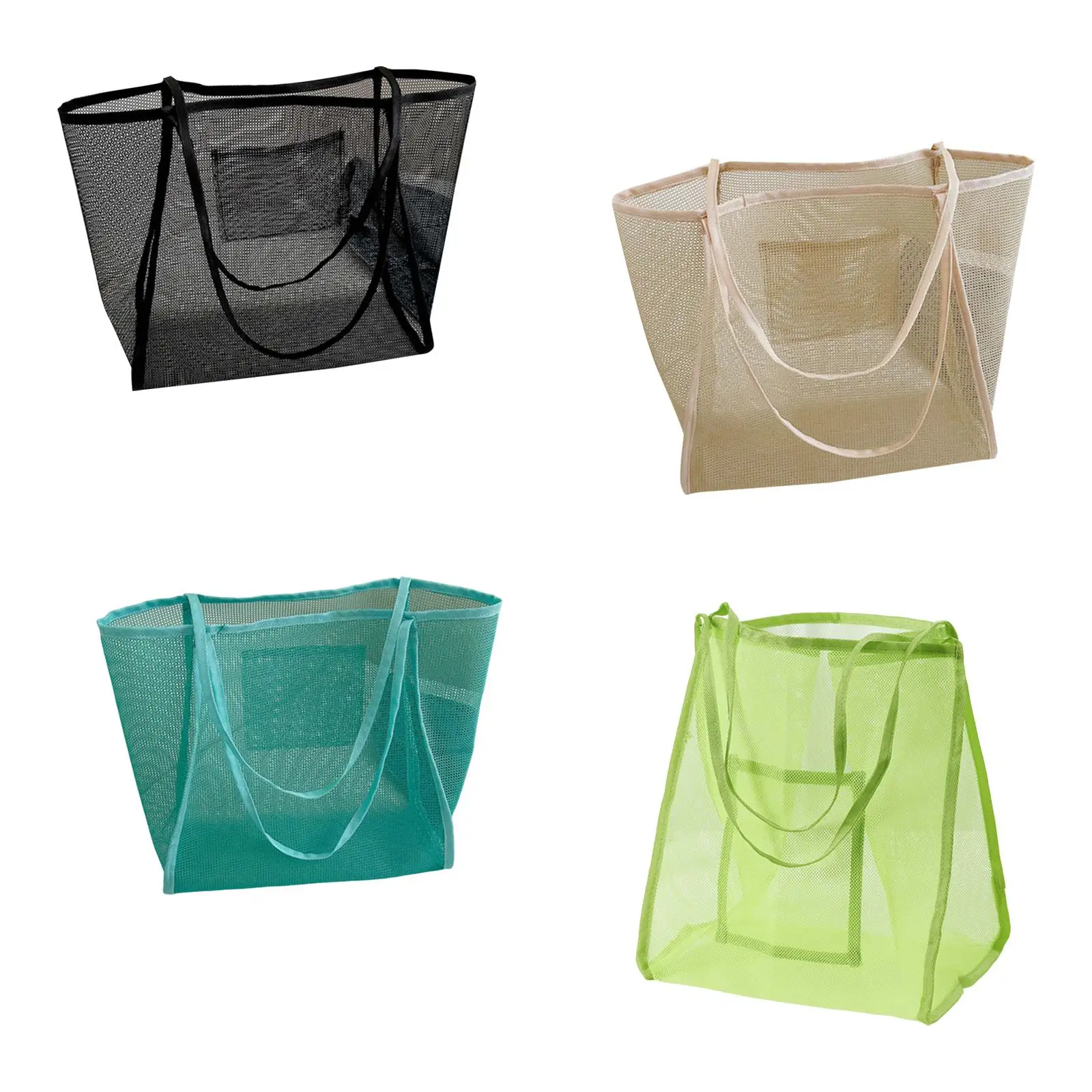 

Сетчатая пляжная сумка-тоут Модная повседневная шикарная сумка для бассейна для продуктовых уличных праздников