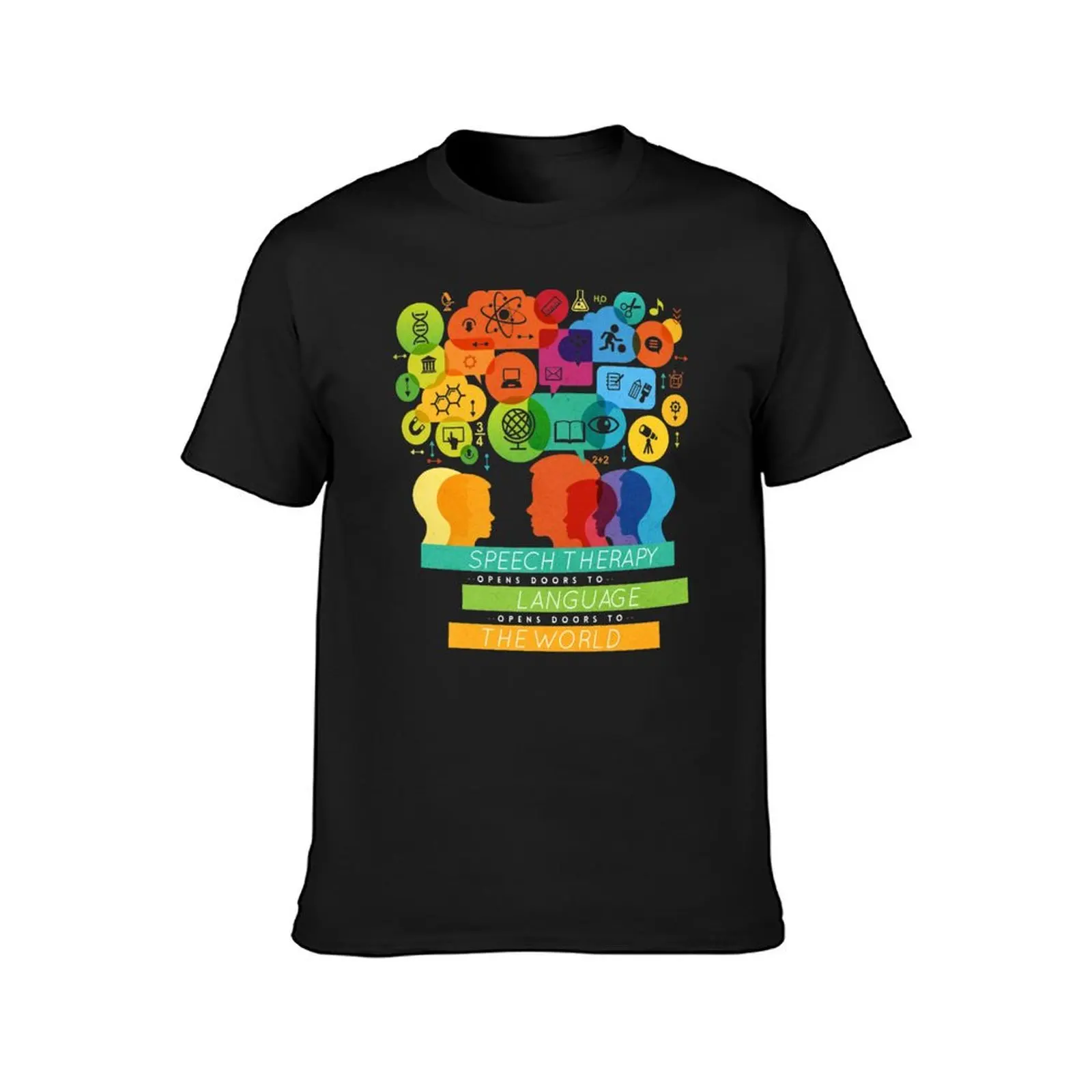 Speech Therapy Opens Doors to the World T-Shirt sweat hippie clothes mens graphic t-shirts funny