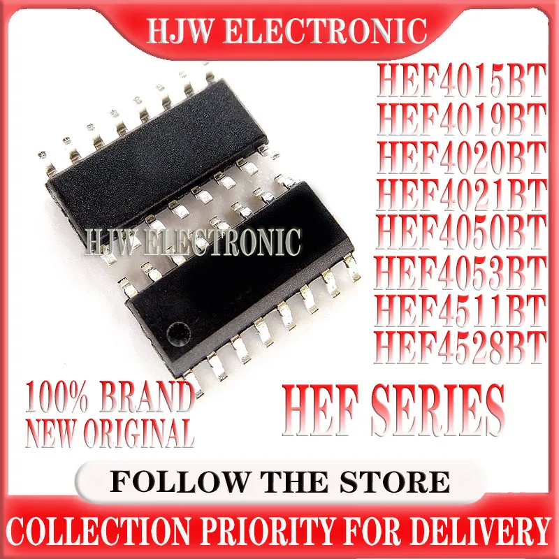 

10pcs/lot HEF4015BT HEF4019BT HEF4020BT HEF4021BT HEF4050BT HEF4053BT HEF4076BT HEF4511BT HEF4528BT SOP16 new original