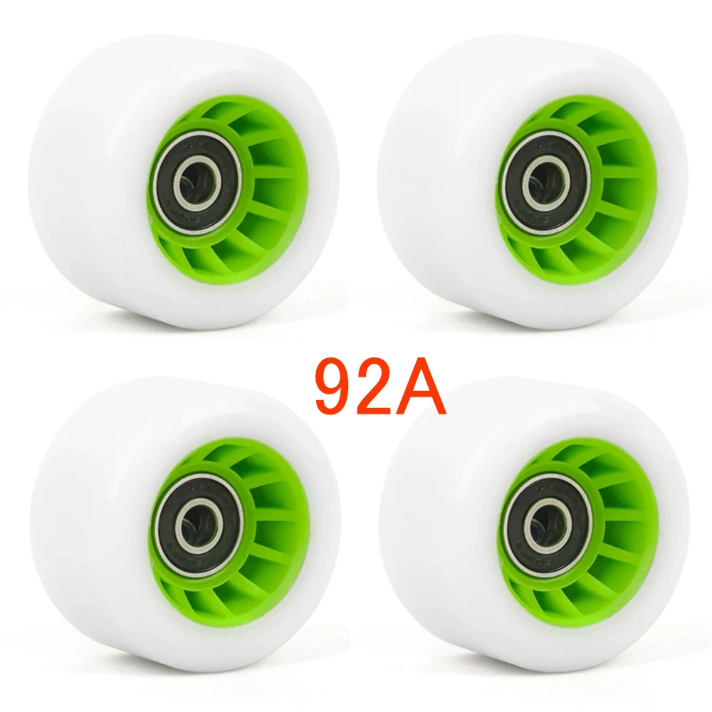 4 Pieces Freeline Skates Wheels 58 x 32mm 82A Roller Skate Wheel With 608 Bearings Highly Elastic Wheel PU Wheel Original KSANA