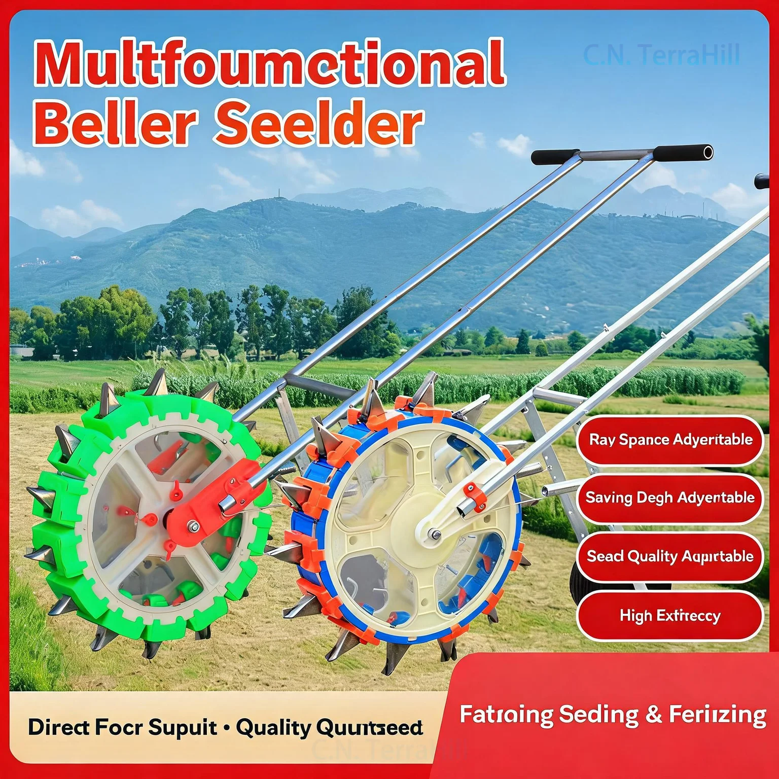 Manual Push Seeder 16/18 Hole - đánh giá và giá Gardening Tools Vegetables