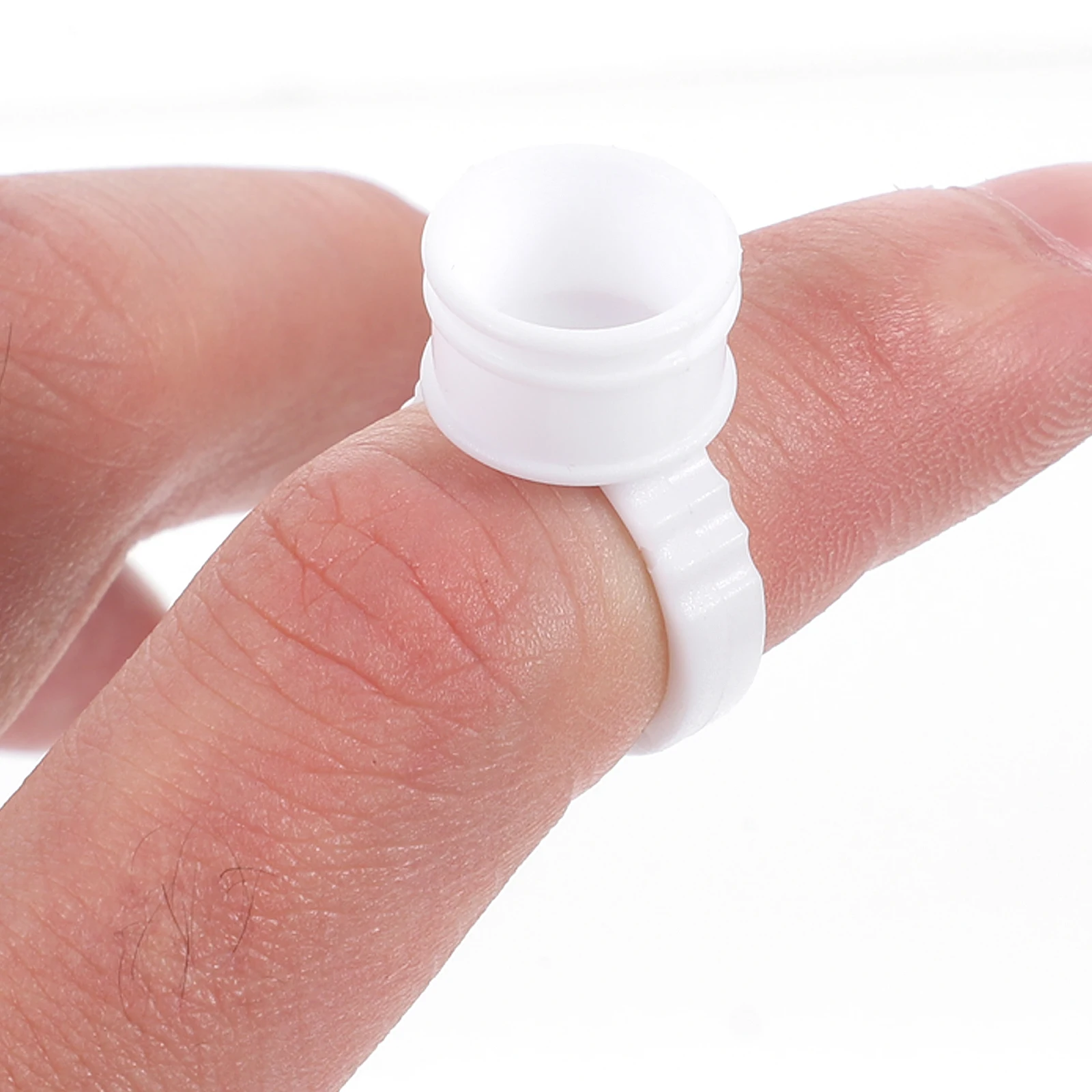 

100pcs Tattoo Ring Cups Eyelash Makeup Tool Disposable Ink Pigment Containers for Artists Hygienic Lash Application