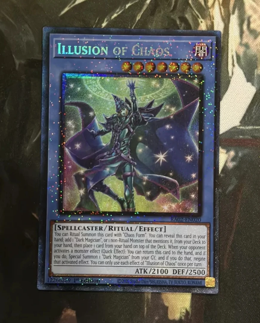 Yugioh KONAMI TCG RA02-EN020 Illusion of Chaos Collector Rare English 1st Edition Collection Mint Card