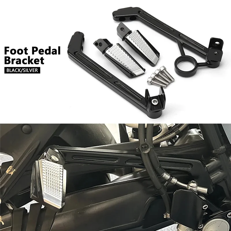 Motorcycle Footpegs Rear Passenger Foot Pegs Foot Rests Pedal Bracket for BMW RnineT RNINET R NineT R9T 2014- C