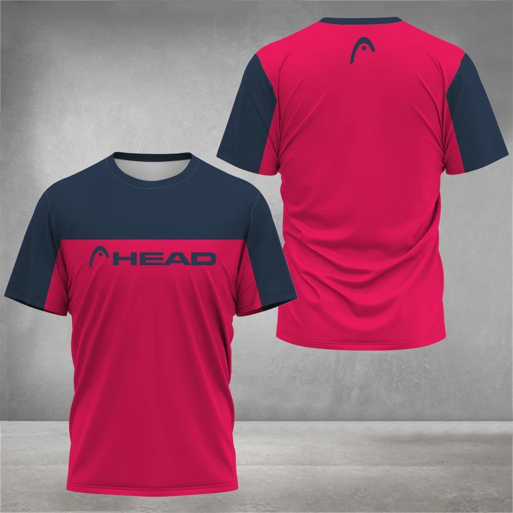 Mens Diamond Printed T-shirt Colorblocking Tennis Breathable Short Sleeve Badminton Club Competition Team Uniform Summer T-shirt