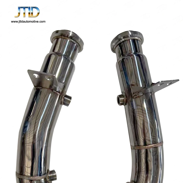 High flow straight decat exhaust downpipes for  c43 amg downpipe