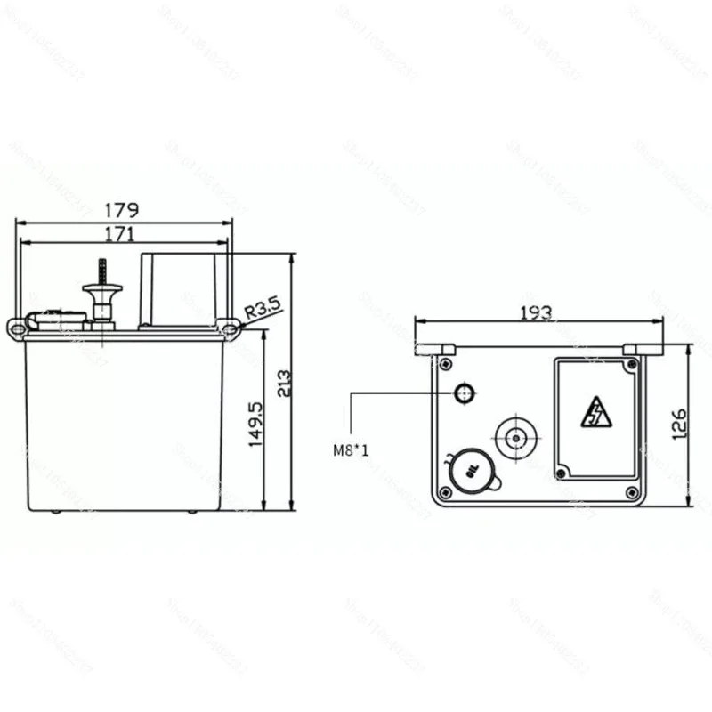 Electric Intermittent Lubrication Pump for CNC Lathe Milling Machine 220V Auto Lubricator