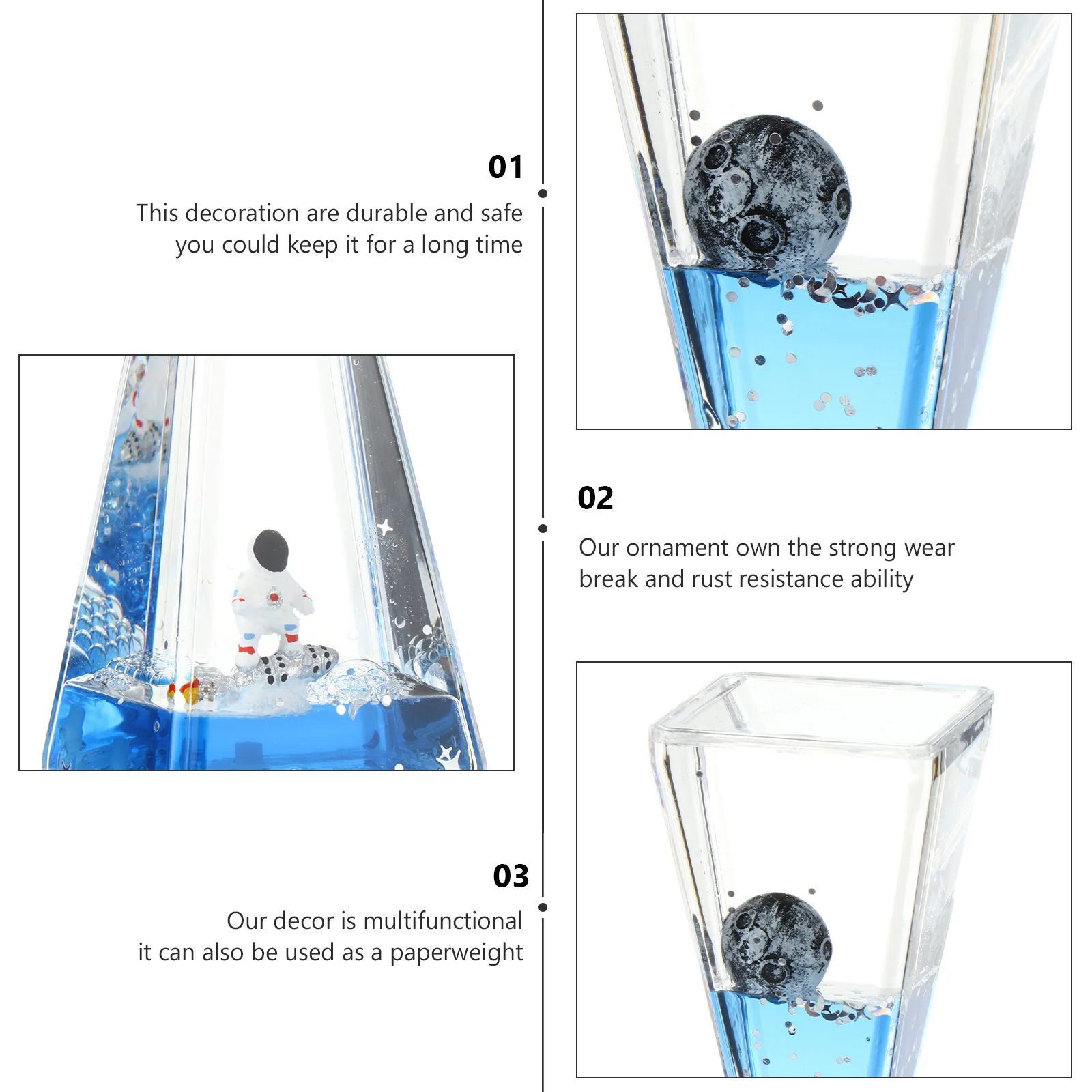 

Safe Acrylic Material Strong Resistance Compact Size Easy Storage Desktop Adornment