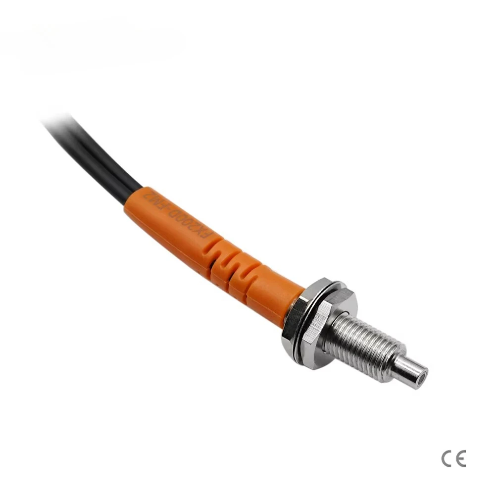 FX200D-FM2 Diffuse Type Optical Sensor Optical Fiber Wire With Threaded Cylindrical Head Used With Fiber Sensor