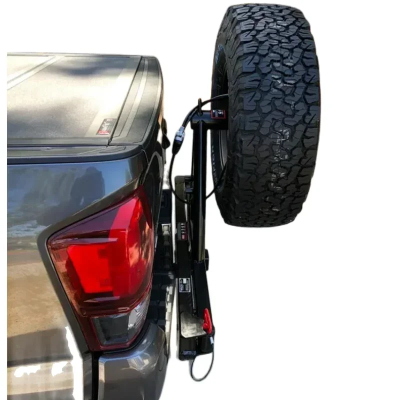 Custom Off Road Foldable Trailer Universal Hitch Spare Tire Carrier for