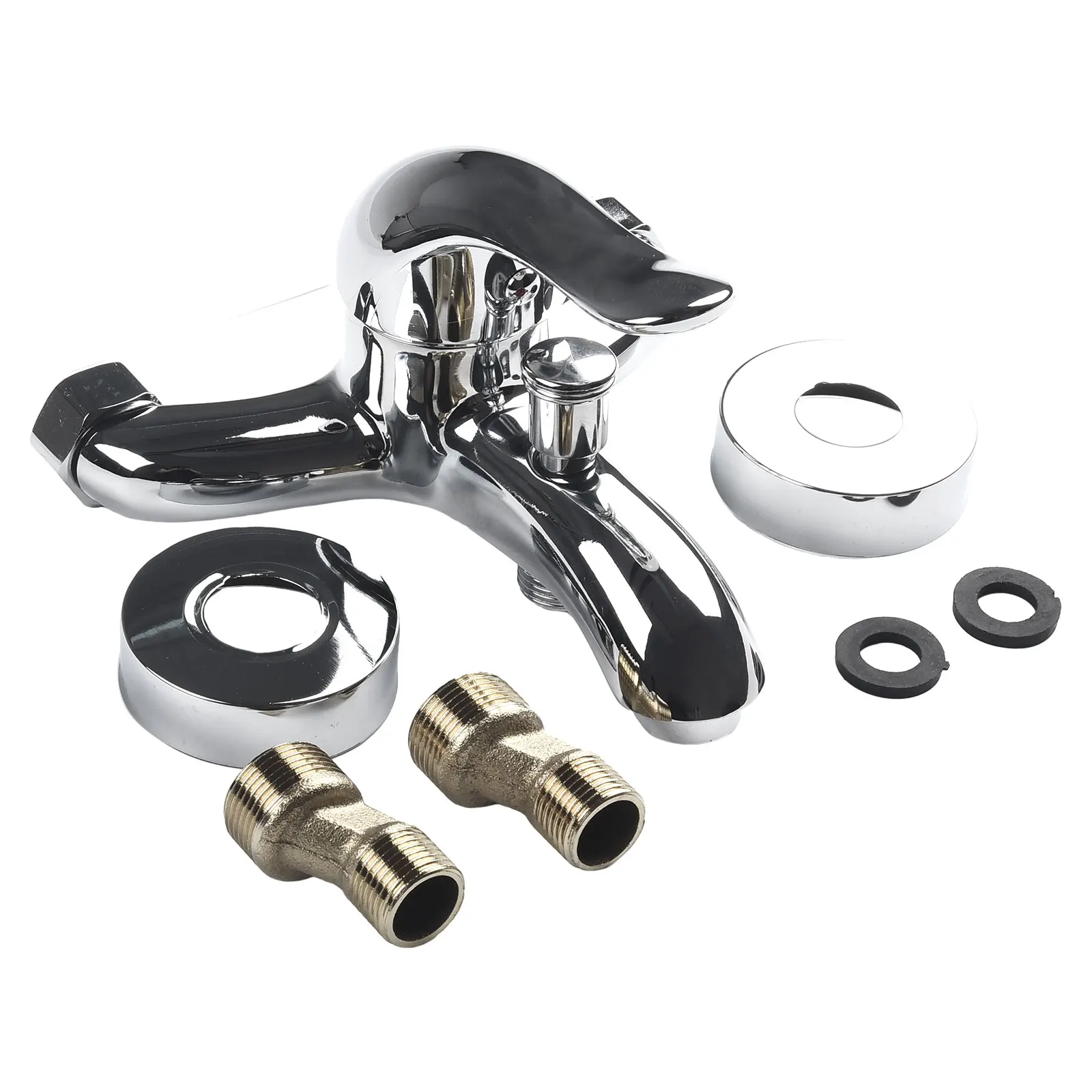 

New Practical Tools Bathtub Bathroom Basin Faucets Mixing Valve Kits Set Fittings Wall Mounted Zinc Alloy Accessories