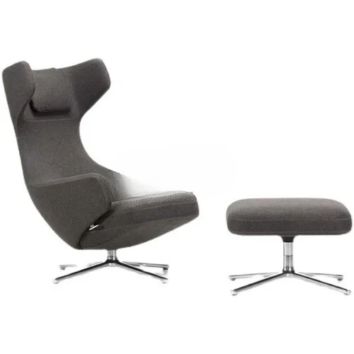 

Wingback Chair Simple Rotatable Pedal Couch Creative Single Sofa