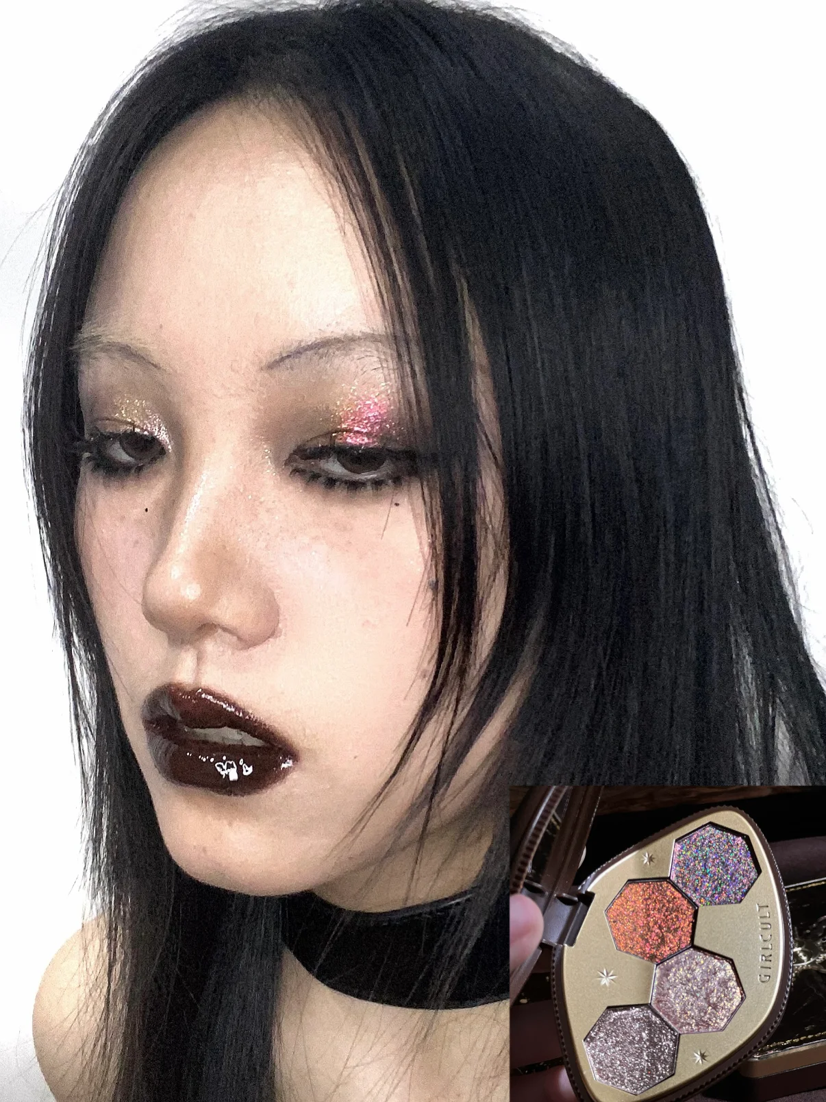 Girlcult-sombra de ojos serie dorada, polvo metálico mate, camaleón, brillo nacarado, Flash, maquillaje diario sedoso