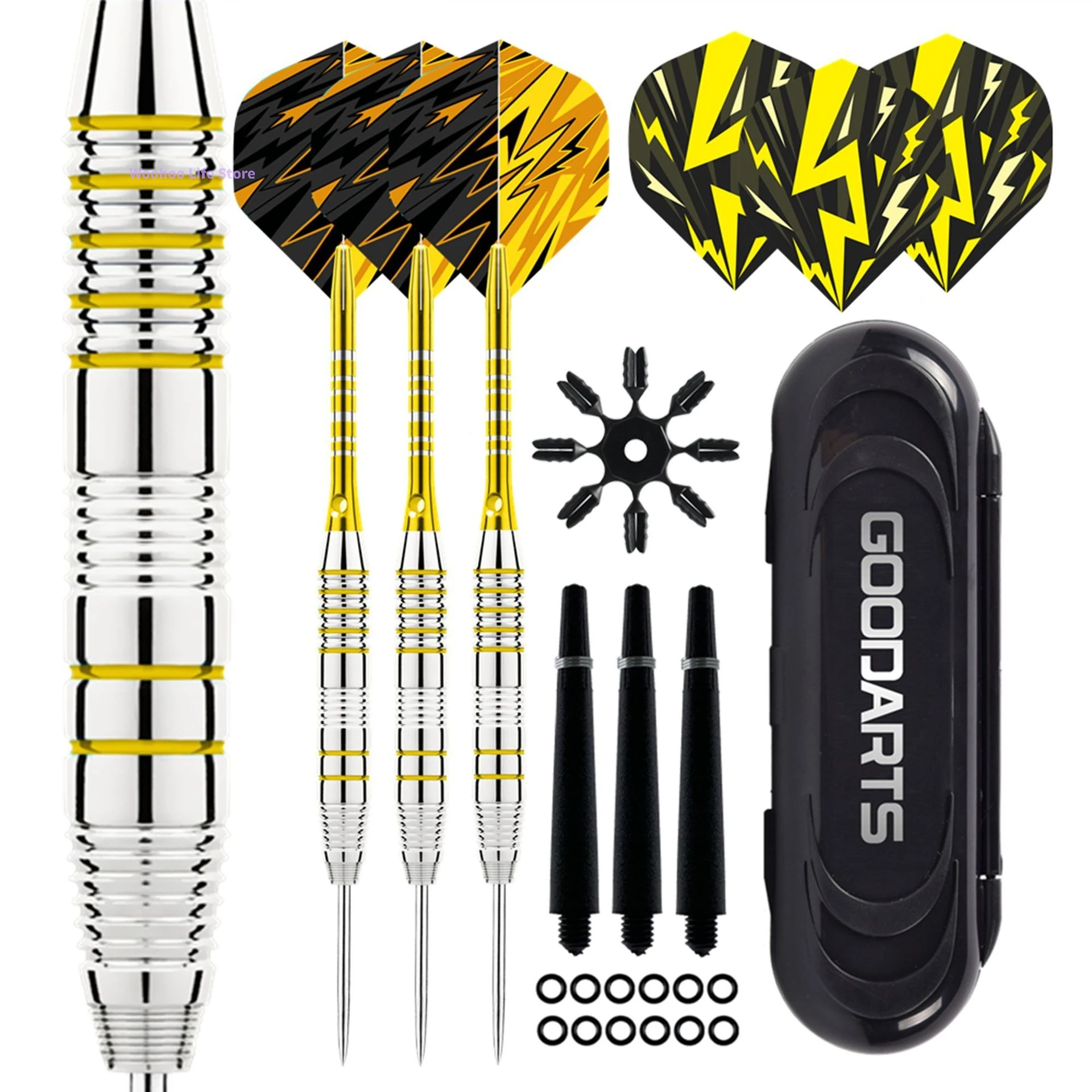 

Steel Tip Darts Professional Darts Darts Set 22g Darts Brass Barrel With Aluminum Shafts Flights 3 pcs