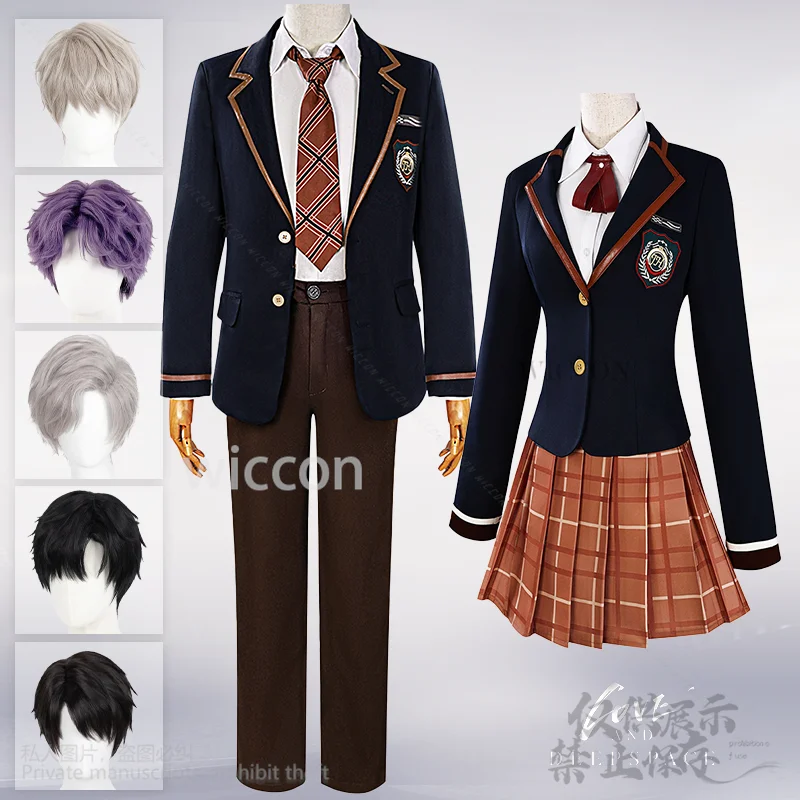 

Xavier Sylus Rafayel Zayne Game Косплей Love And Deepspace Школьная форма Платье Брюки Jirai Kei Styles Парики Индивидуальные Новое аниме