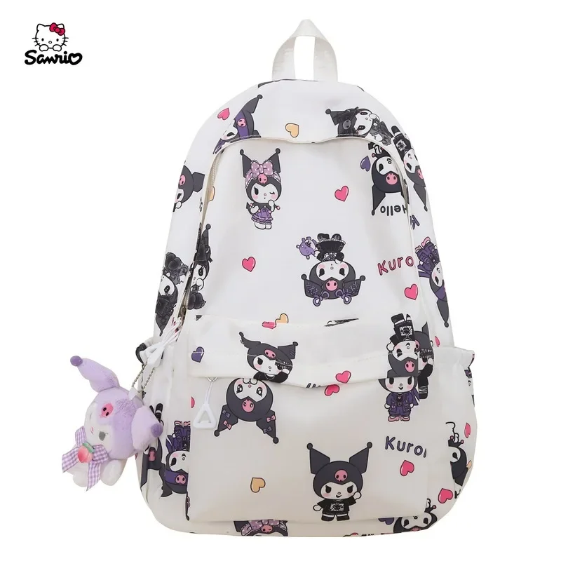 Sanrio school bag Kuromi school bag large capacity student cute backpack Hello Kitty backpack for women sac a dos garconcollege