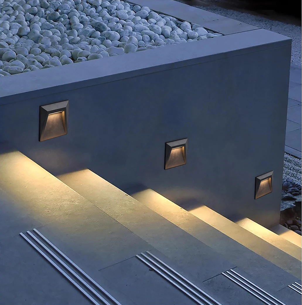 

Wall Mounted Corridor Lighting Aluminum IP65 Mini Outdoor Indoor Light Emitting Diode Step Light