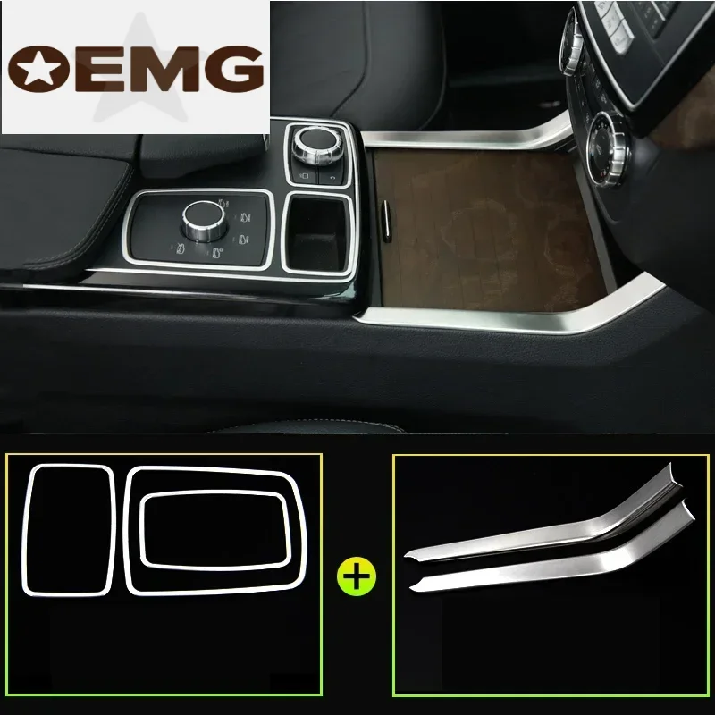 Car Center Console Trims frame For Mercedes Benz  ML320 350 2012 GLE W166 coupe c292 350d GL450 x166 GLS amg Accessories