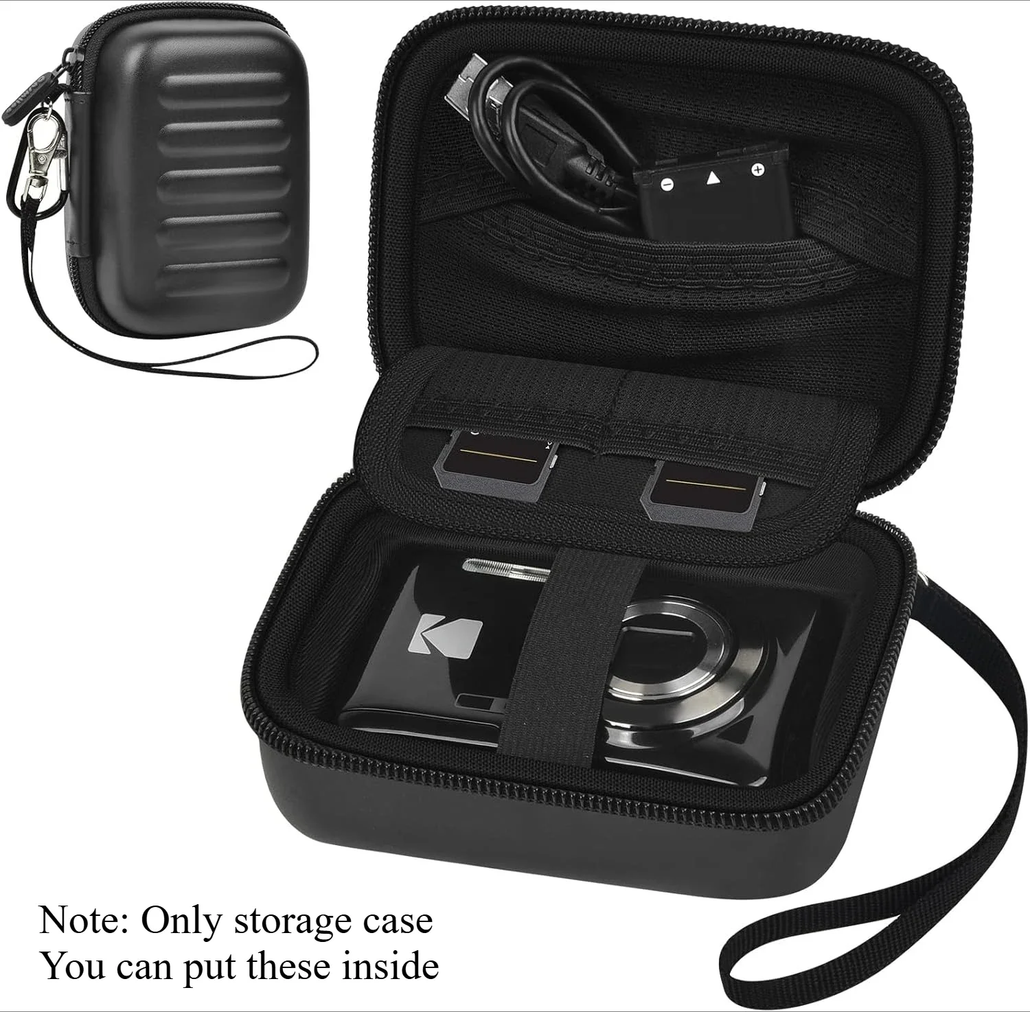 Funda para cámara digital KODAK PIXPRO FZ55/ FZ45/ FZ53/ FZ43 16MP cámaras de vídeo Vlogging, bolsa de almacenamiento de viaje con malla Poc