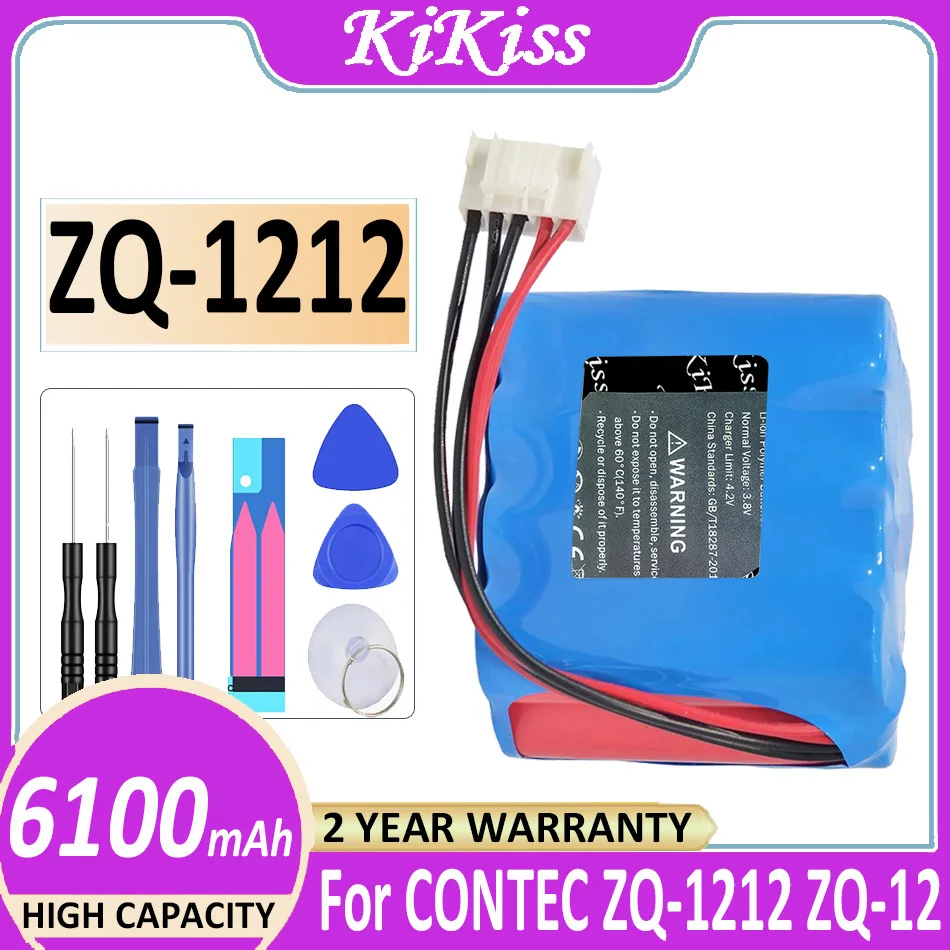 

Battery 6100mAh For CONTEC ZQ-1212 ZQ-12 JHT-99F-00 Bateria