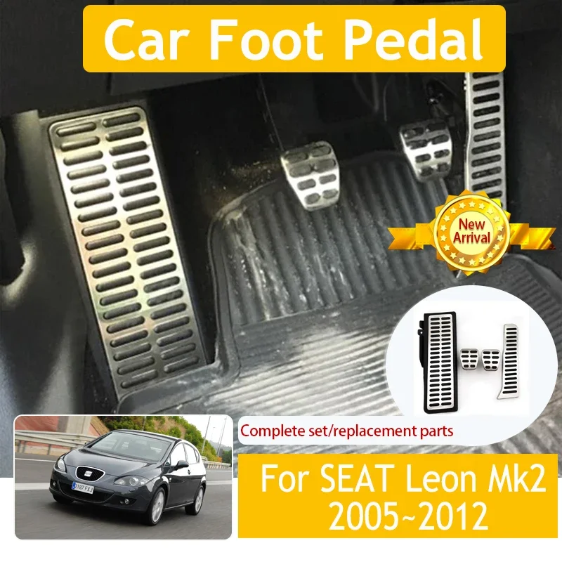 

Car Foot Pedals For SEAT Leon 1P MK2 2005~2012 Non Slip Gas Brake Pedal Stainless Accelerator Cover Car-stylings Auto Acessories