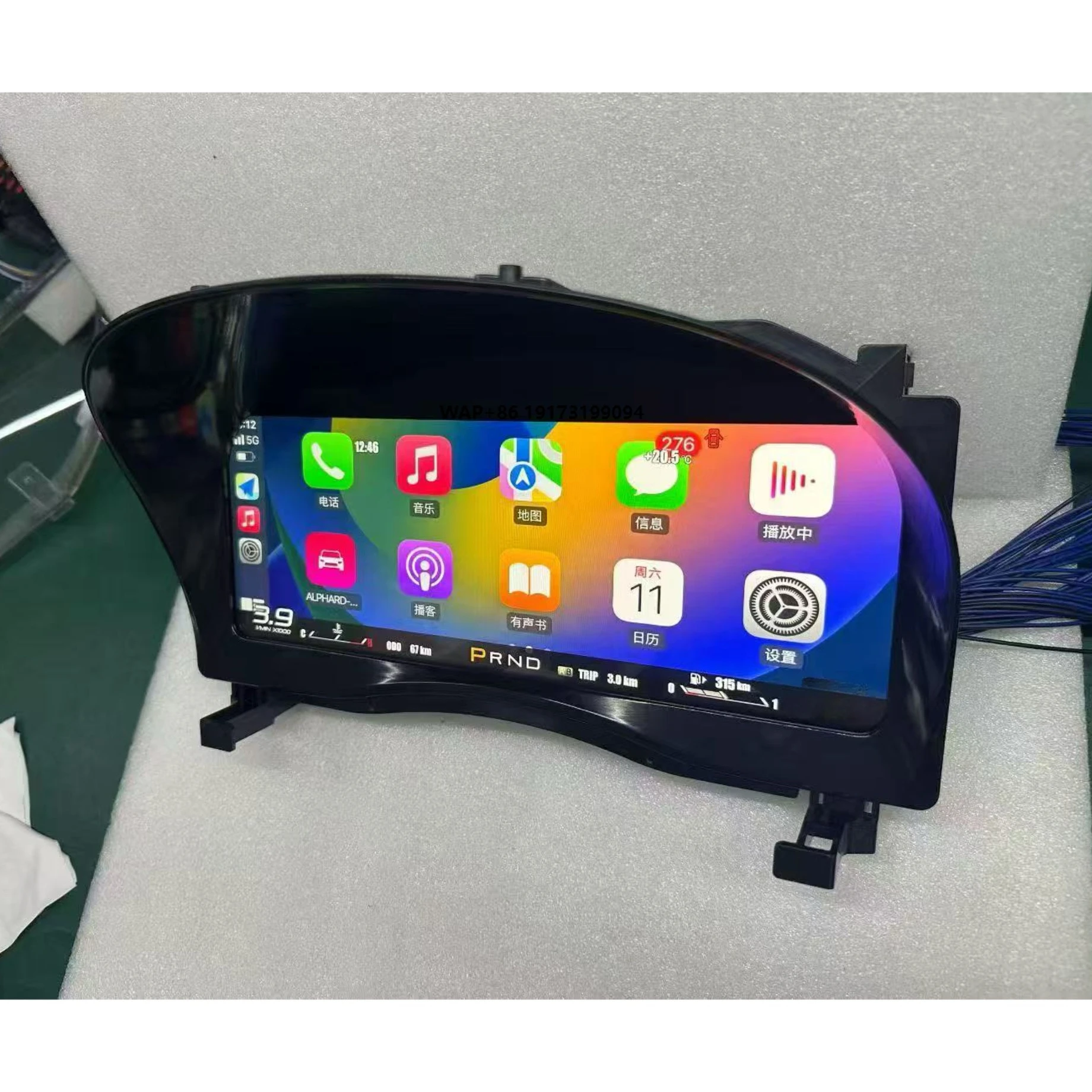 

For Alphard 20 30 35 LCD Digital Dashboard Instrument Cluster speedometer Retrofit