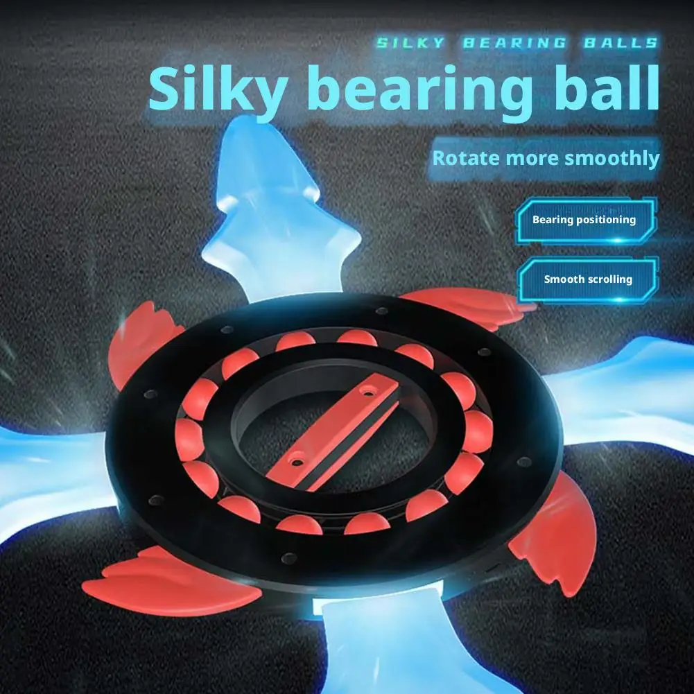 Espada de rueda voladora para niños, sable de luz, espada iluminada para Cosplay, luz de Flash, Spinner, juguete brillante con detección de gravedad