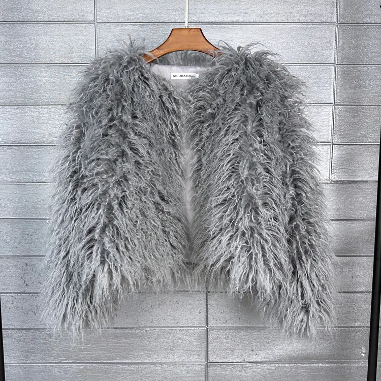 DEAT Fur Imitation Fur Coat Korean Version Pure Color Beach Wool Women's Short Coat Straight 2026 Winter Wram Jackets 11A06487