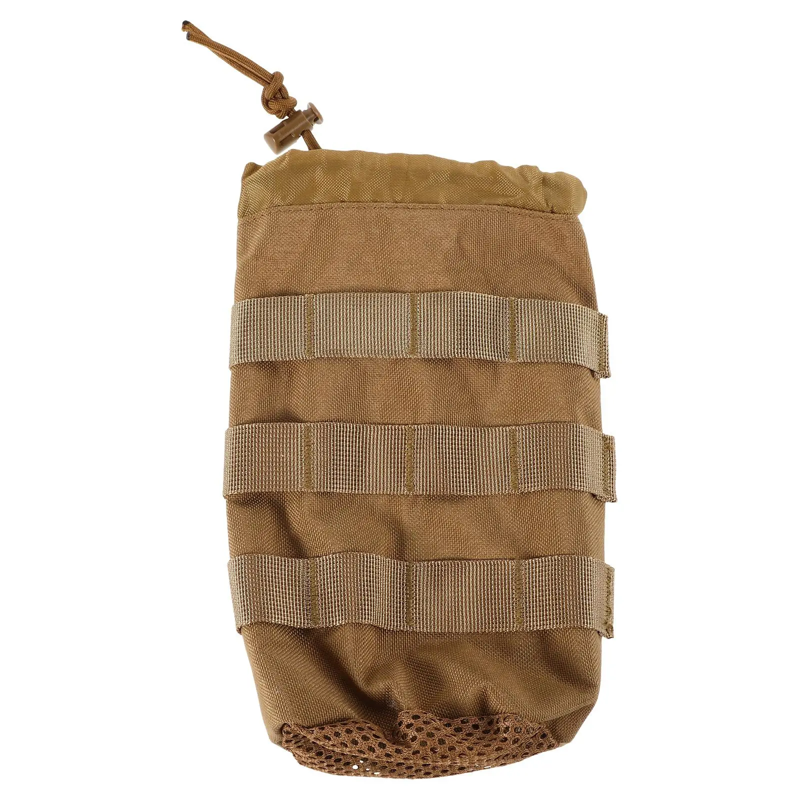 Bolsa para botella de agua de montañismo, utensilios de viaje, bolsas para hervidor de bicicleta para hombres, accesorios plegables para mochilero, Chocolate