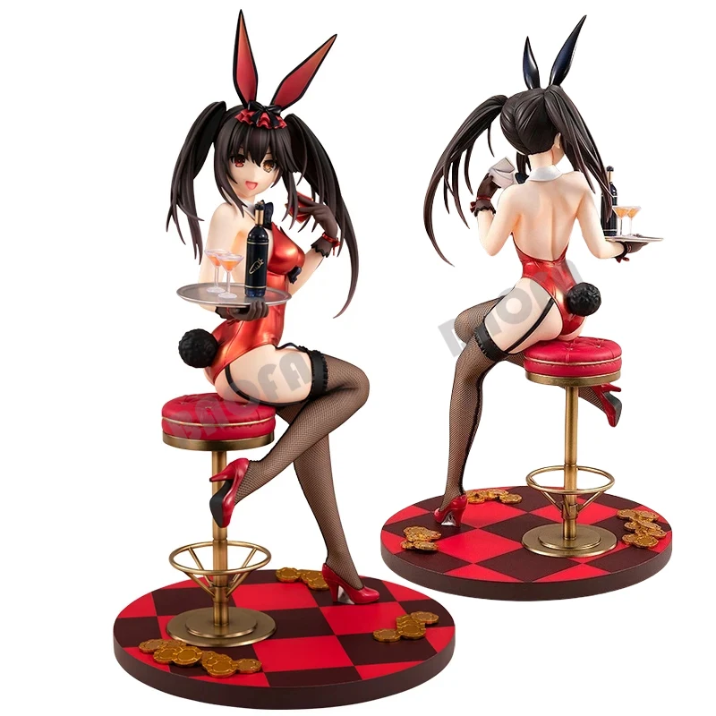 26cm KDcolle Date A Live Anime Figure Kurumi Tokisaki Action Figure Light Novel Nightmare Bunny Girl Figurine Adult Model Toys