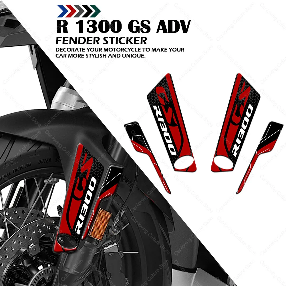 

For R 1300 GS ADV r1300gs adv 2025 Motorcycle Accessories Fender 3D Gel Epoxy Resin Stickers Anti-Slip Waterproof Sticker